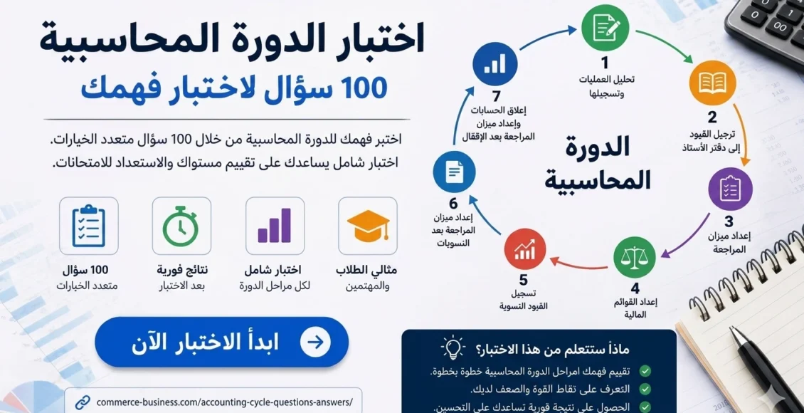 اختبار في الدورة المحاسبية