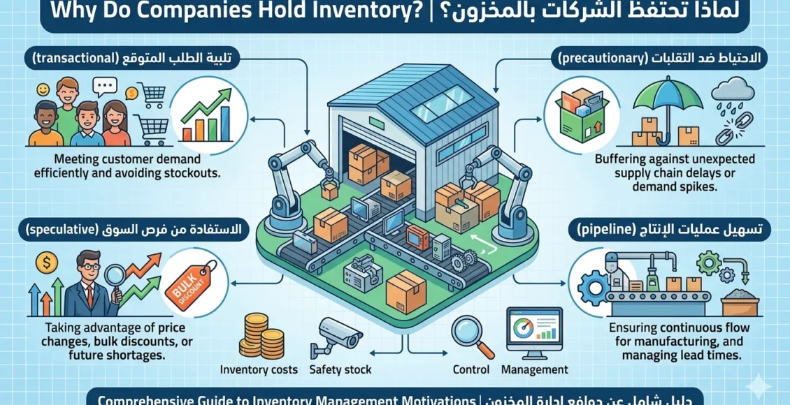 دوافع الاحتفاظ بالمخزون: لماذا تحتفظ الشركات بالمخزون رغم تكلفته؟
