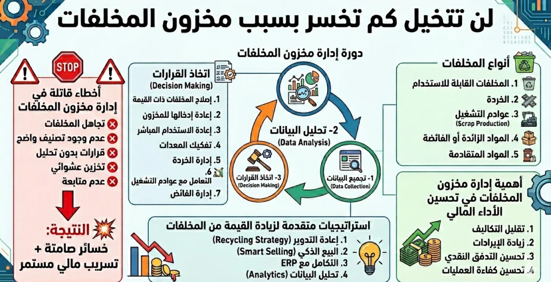 لن تتخيل كم تخسر بسبب مخزون المخلفات